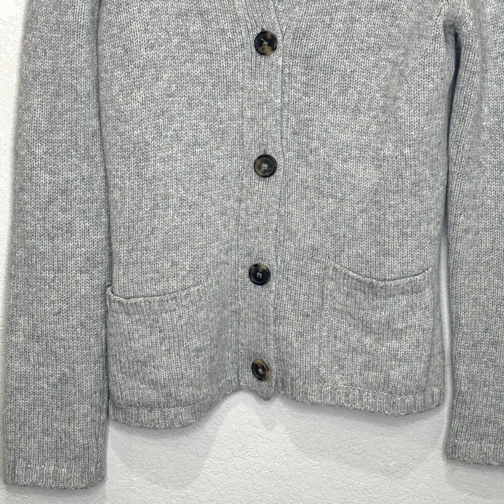 Rene Lezard Sweater Womens Small Button Front Merino Silk Cashmere Made Italy - Picture 5 of 8